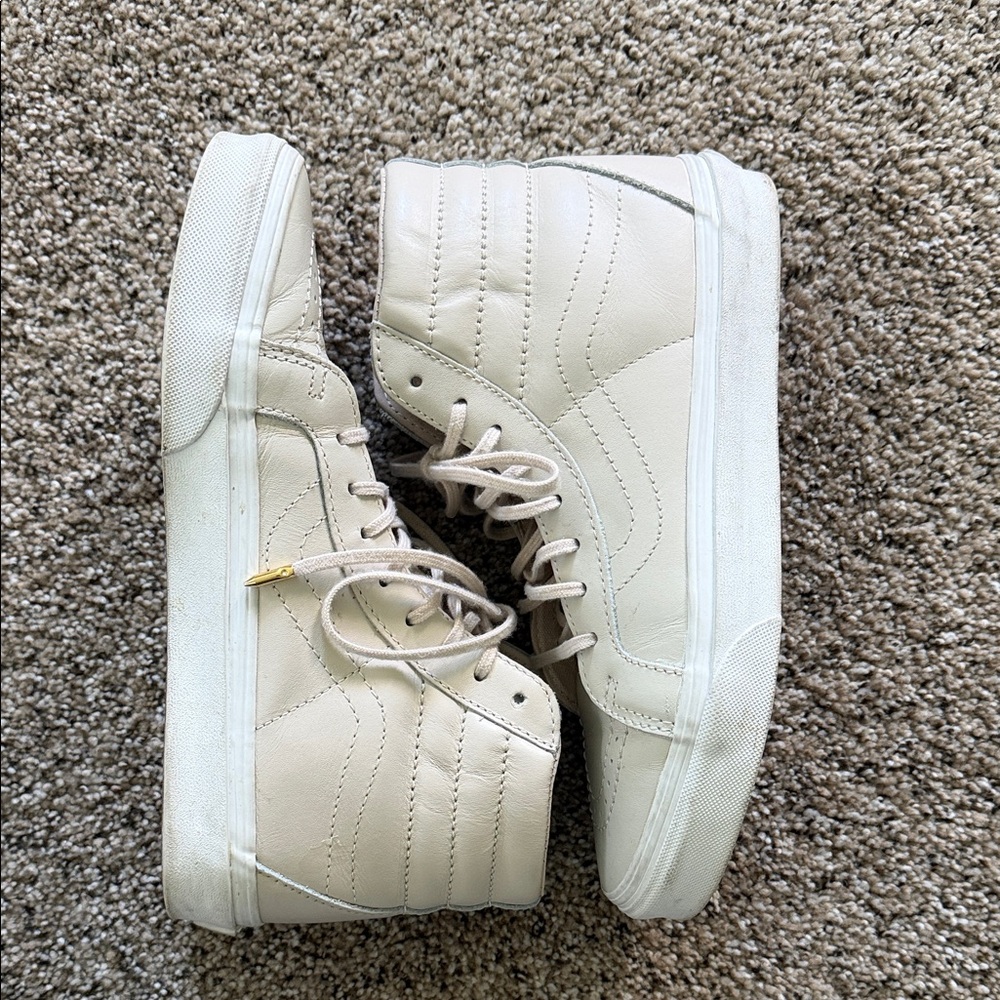 Vans High-Top Cream Sneakers